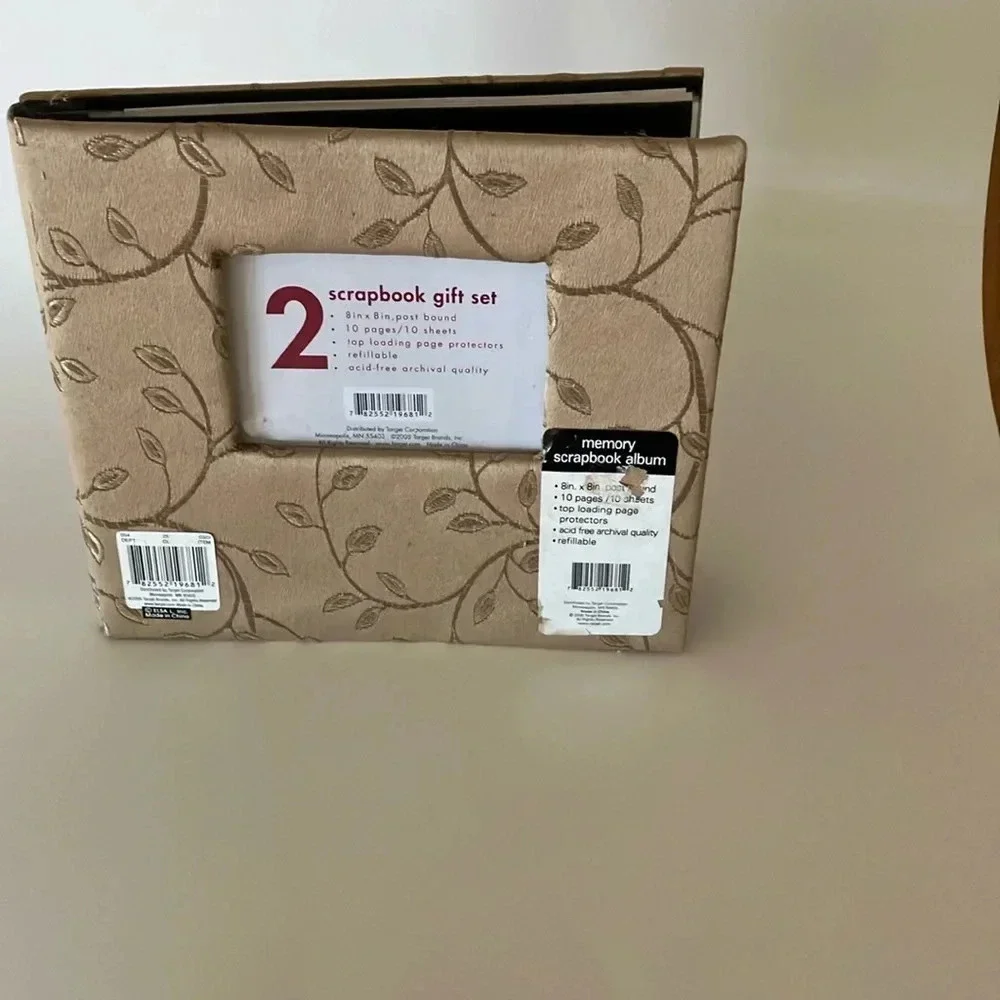 Target Memory Scrapbook Album.  8”x8”. 10 Pages, Top Loading.Never used.